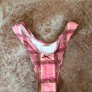 Pink Plaid Snorkelbear Bottoms